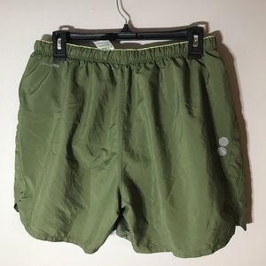 Reebok olive green gym shorts. Size L.
